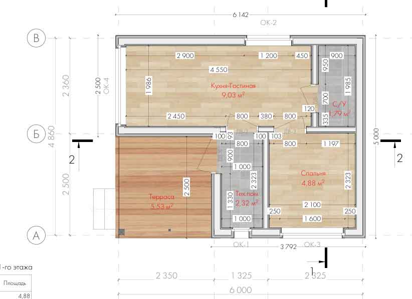 ТАЙГА-30 планировка